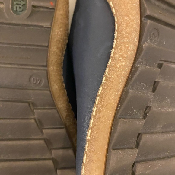 Remonte Navy Blue Leather Exposed Zipper Flexible Thermoplastic Sole Preppy 40 - Picture 12 of 14